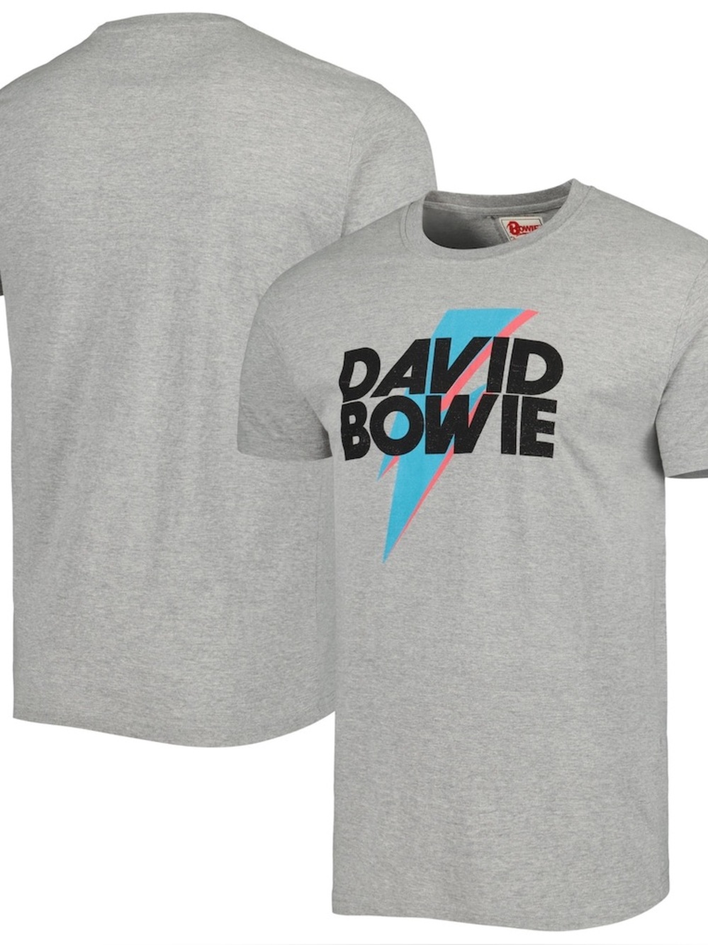 David Bowie American Needle Brass Tacks T-Shirt - Heather Gray New NWT Large